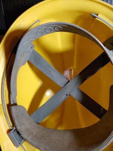 AO Safety 4-Point Suspension Construction Hard Hat Yellow ANSI Z89.2-1971 - Picture 7 of 7