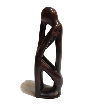 Soapstone  Thinking Man  Sculpture /Statue Made In Kenya