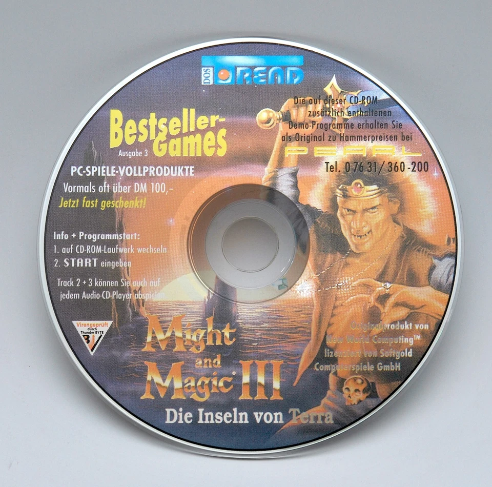 Bestseller Games Nr. 3 – Might and Magic III (1991) PC DOS Spiel – Retro MM3
