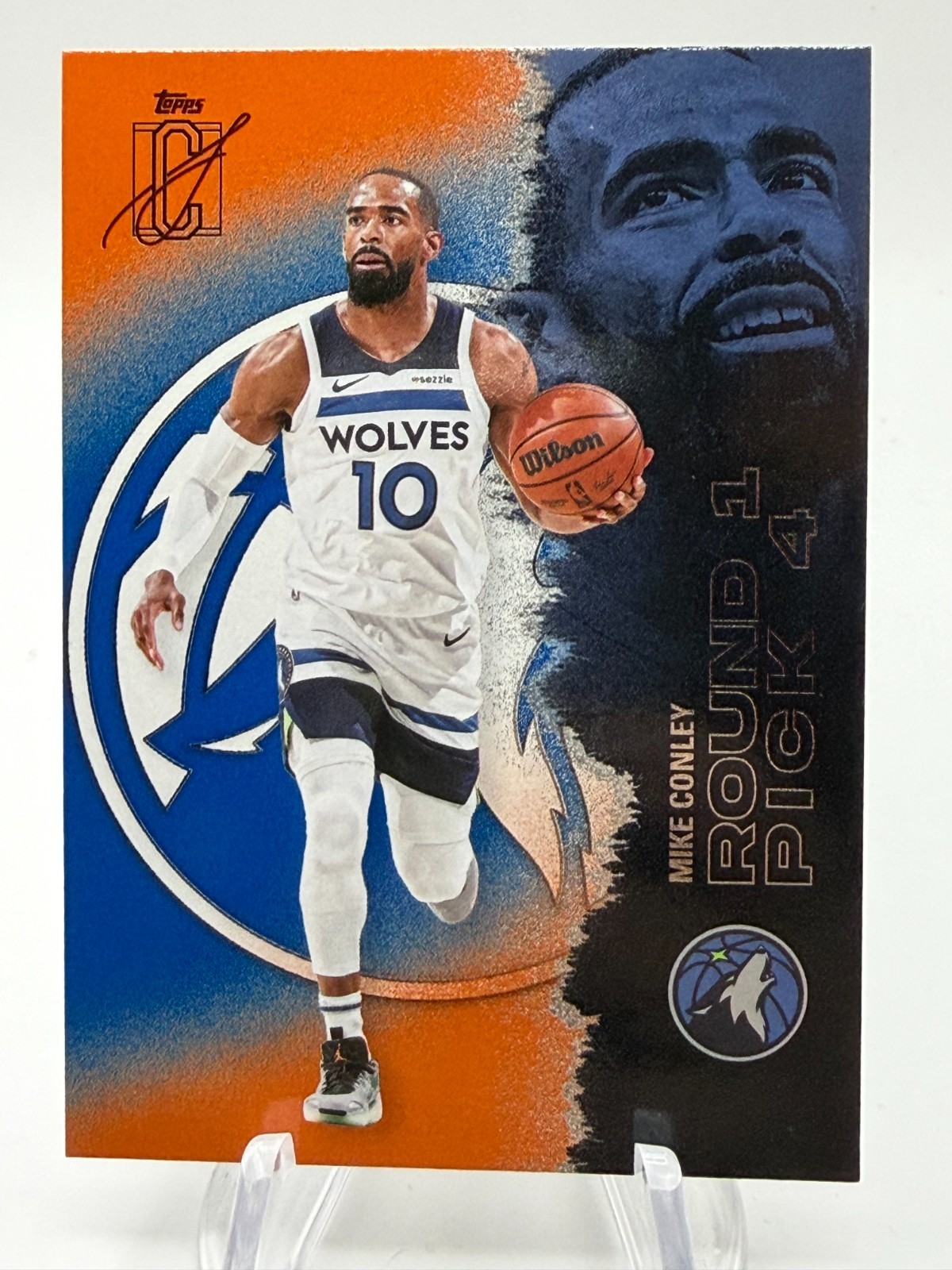 2025-26 Topps Signature Class Mike Conley #28 Blue & Orange (A0742)