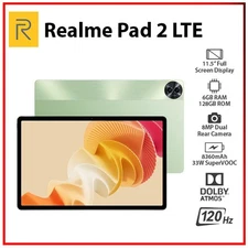 (Wi-Fi+4G)Realme Pad 2 LTE 6GB+128GB GREEN Octa Core Global Android PC Tablet