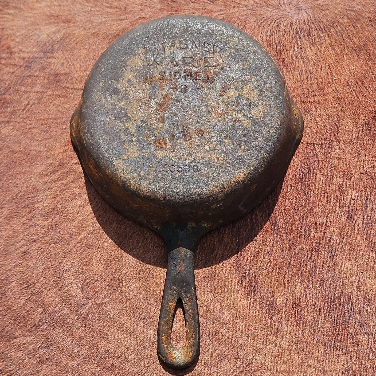 Wagner Ware Cast Iron Skillet Frying Pan Sidney -0- 1053Q Vintage 6 in #3 3 old