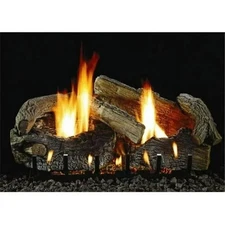 Empire Refractory Fireplace Log Set 24in 7 Piece Aged Oak LS24SRAO