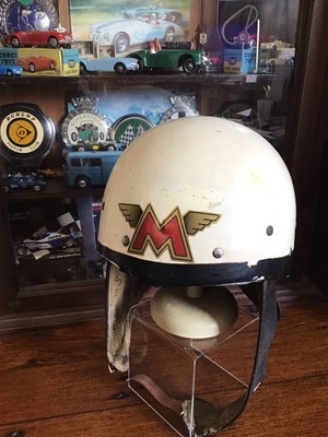 Vintage Pudding Basin Helmet Vintage Motor Racing Motorcycle