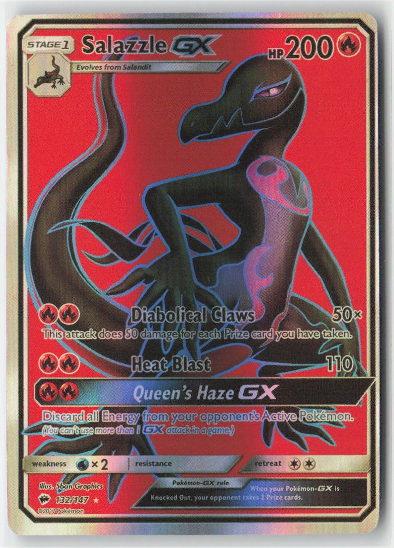 SM - Burning Shadows #132/147 Salazzle GX (Full Art)
