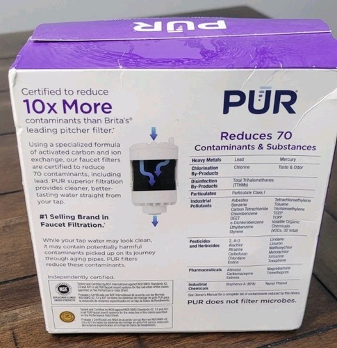 Paquete de 2 filtros sellados de repuesto de filtro de agua para grifo PUR RF-3375 genuino - Imagen 3 de 6