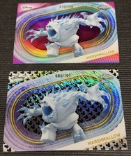 Frozen MARSHMALLOW 2025 TOPPS CHROME DISNEY Black & White Logo /101 & PINK /250