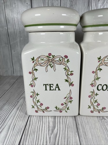 Eternal Beau Ceramic Storage Jar Set - Tea, Sugar, Coffee - Johnson Brothers - Picture 3 of 12