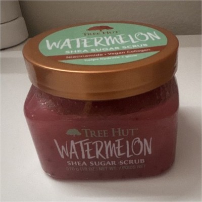 Tree Hut Watermelon Shea Sugar Body Scrub Vegan Niacinamide 18 oz