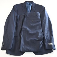 NEW Kenneth Cole Reaction 38R 33x30 Navy Blue Technicole Mens Jacket Pants Suit