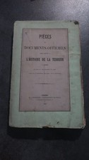 O2- Pièces et documents officiels pour servir à l' histoire de la terreur-1867