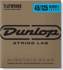STAINLESS STEEL FLATWOUND MEDIUM SCALE BASS STRINGS 45-125  5-STRING