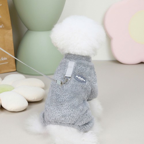 Pet Dog Warm Coat Fleece Jumper Sweater Winter Clothes Puppy Vest Jumpsuit Pjs - Picture 10 of 20