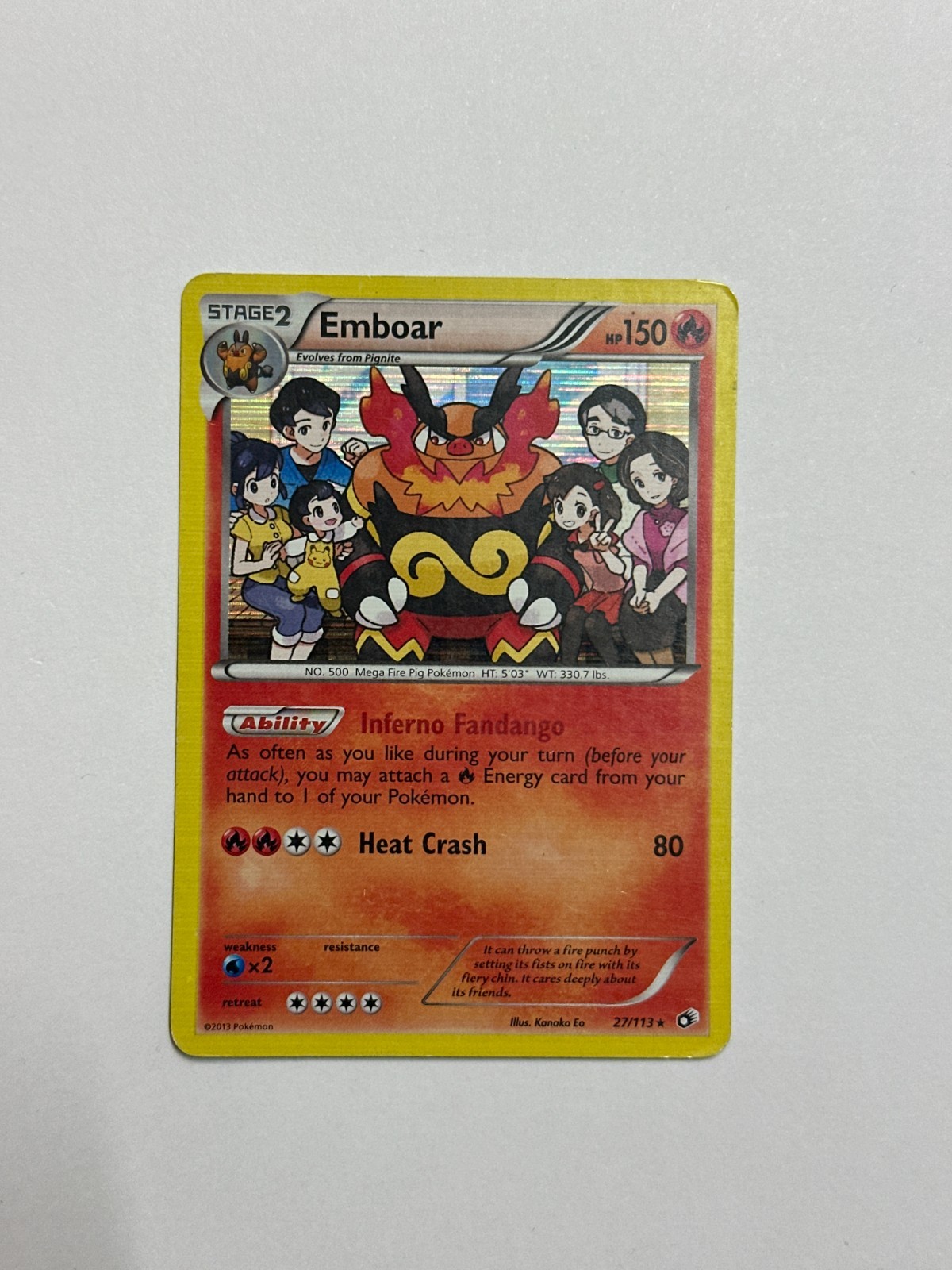Emboar 27/113 Legendary Treasures Holo LP