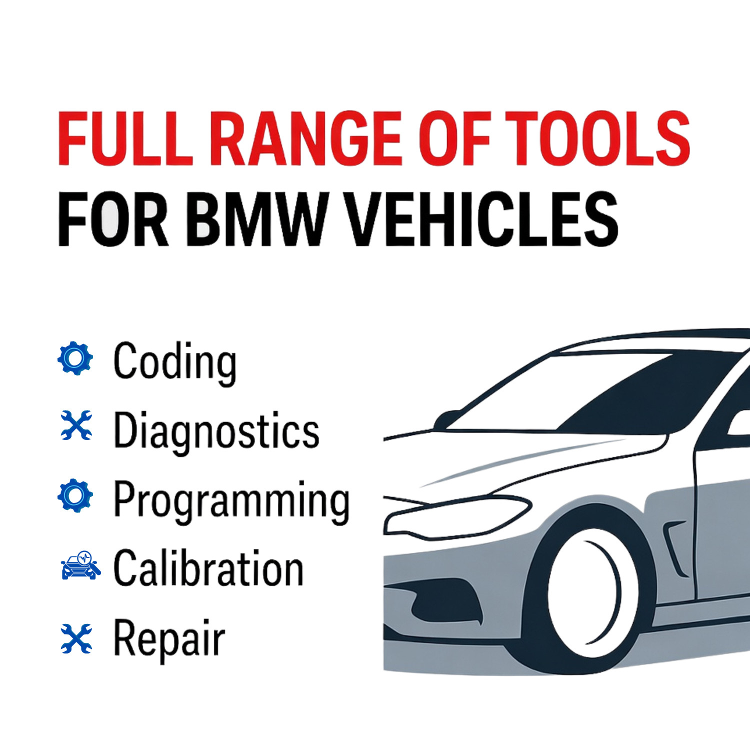 Full Repair Tools / Diagnostic & Coding for BMW - Works with K+DCAN, ENET cable