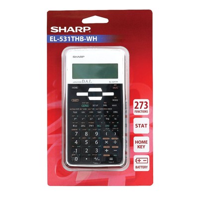 Sharp EL-531XH wissenschaftlicher Taschenrechner schwarz EL531XBWH