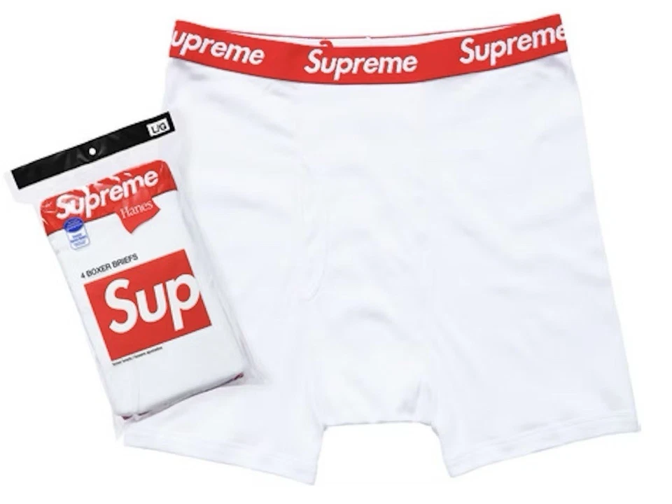 Supreme Hanes Boxer White Taglia M - Imagen 1 de 1