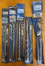 Set of 5x Vintage Ridgeway R220 Auger Drill Bit Set Carpentry Tools