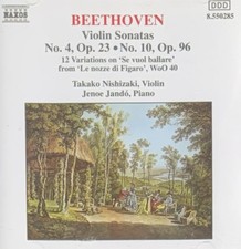 Beethoven: Violin Sonatas No.4 Op.23 Op.96 CD, 1993 Naxos