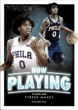 2020 HOOPS TYRESE MAXEY SS-22 MINT NOW PLAYING RC BASKETBALL PHILADELPHIA 76ERS
