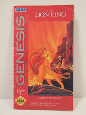 The Lion King SEGA Genesis Authentic MANUAL ONLY