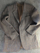 Vtg Levi's Men's Suit Jacket, 100 Wool Sz 42L, Brown