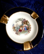 Posacenere Portacenere  con oro zecchino Limoges France Lec Leclair