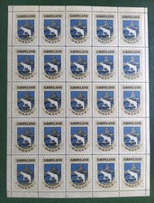 feuille 25 Timbres Groenland Neuf** 