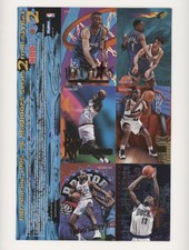 1995 NBA Hoops Uncut Promo Sheet Anfernee Hardaway John Stockton Salley HOF 0k1