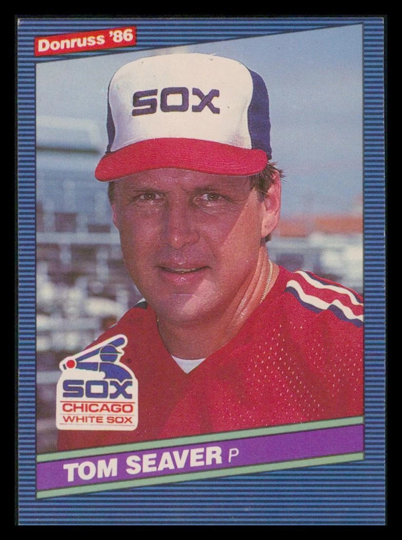 1986 Leaf #609 Tom Seaver Chicago White Sox BASEBALL Card