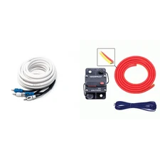 Metra MLAK4-20 100 Amp Breaker 4GA Tinned Pure Copper 20 foot Marine Wiring K...