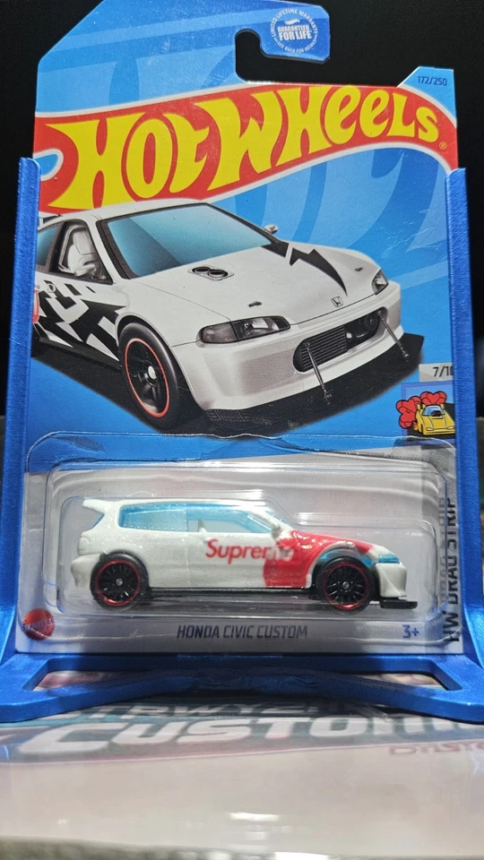 Hot Wheels Honda Civic ***Personalizado Supreme Premium Super Treasure Hunt*** Foto 2 de 3