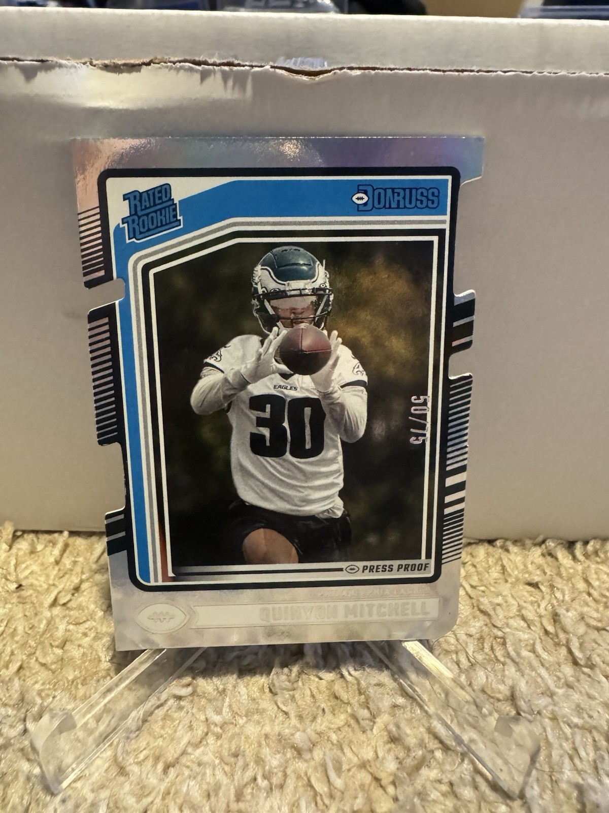 2024 Panini Donruss Quinyon Mitchell #361 RC Silver Press Proof Die Cut /75