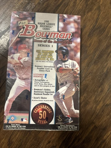 1998 Bowman Series One MLB Major League Baseball Cards Factory Sealed Hobby Box