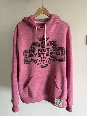 Roots of Fight - Rey Mysterio Lucha Libre Wrestling - Heather Pink Hoodie Gr. M