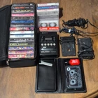 Sony Walkman FM/AM Cassette Player CP-50 with Headphones & Adapters