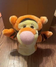 Vintage 90s Arco Disney Winnie The Pooh Tigger Hand Puppet Plush Stuffed Toy