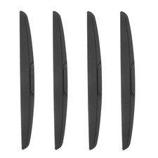 4pcs Car Door Edge Guards Protectors Silicone Side Doors Edge Trim Strip Black
