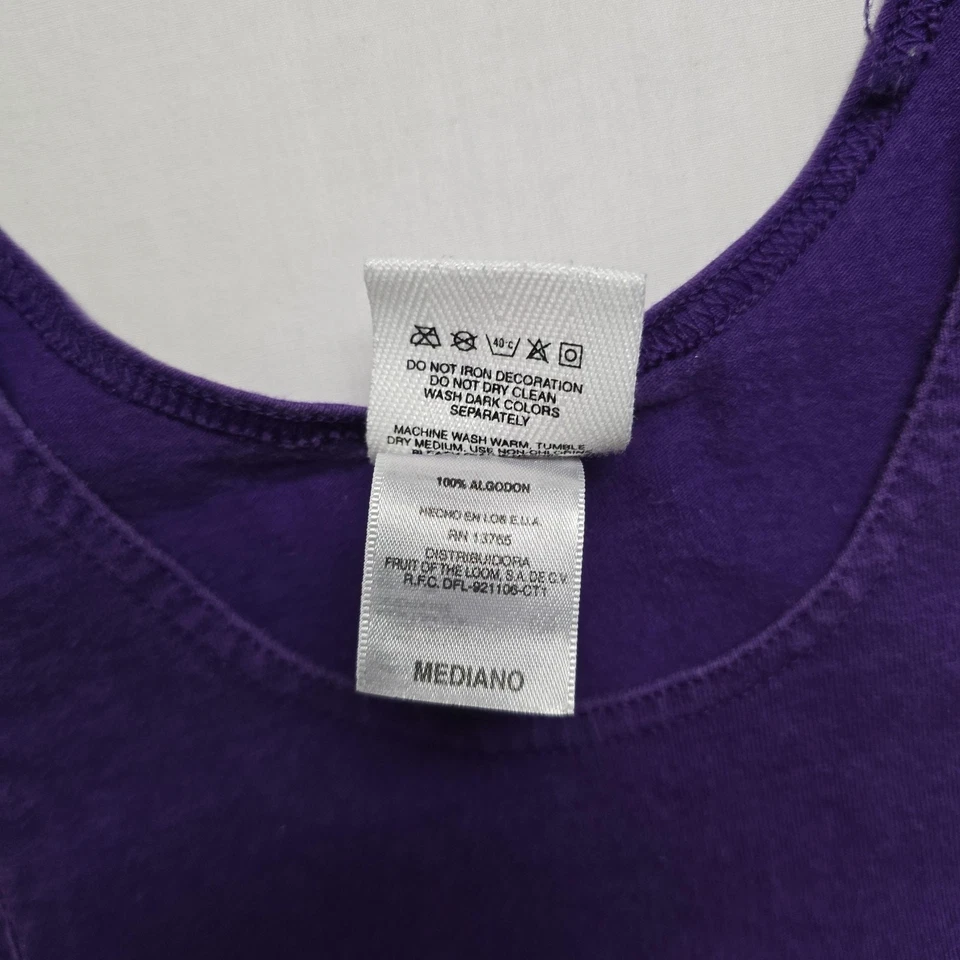 Camiseta sin mangas Wilson vintage M púrpura camiseta de entrenamiento atlética 100 % algodón sin mangas Foto 4 de 4