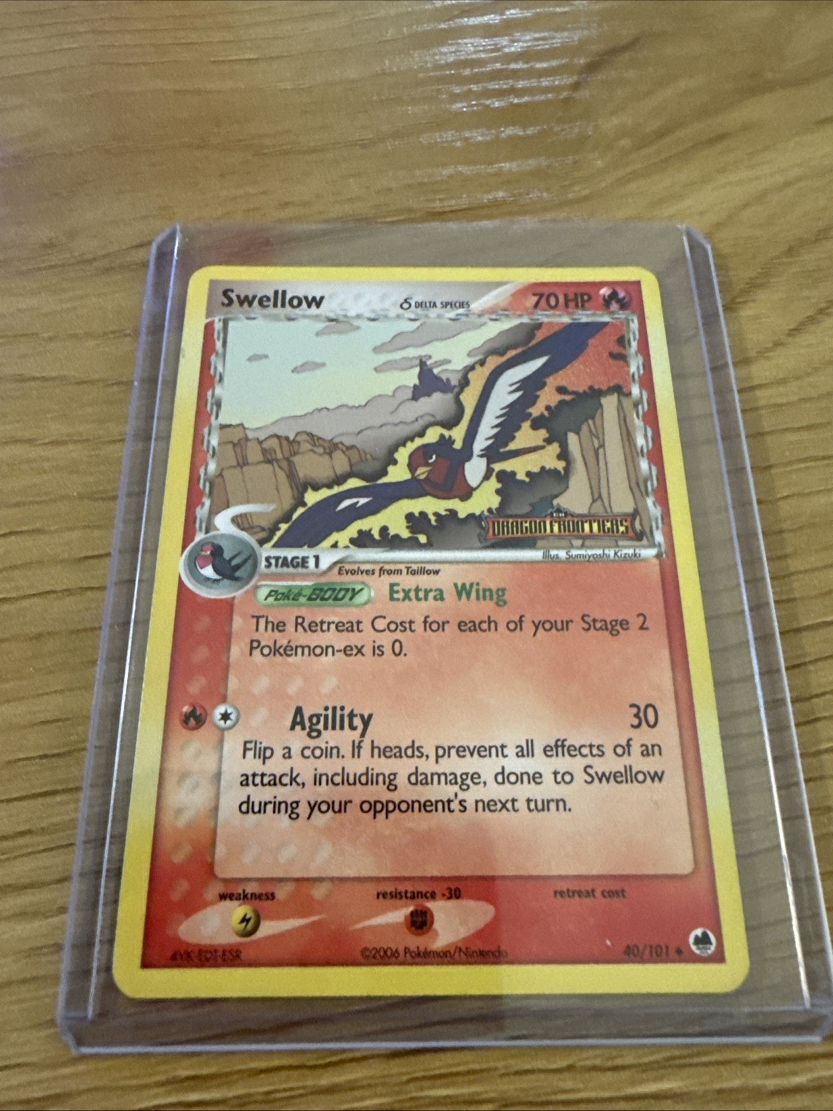 Swellow (Delta Species) 40/101 Dragon Frontiers Reverse Holo