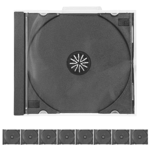 10pcs Cd Storage Cases Dvd Storage Cases Portable Cd Storage Containers Clear - 第 1/12 張圖片