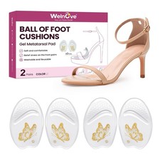 Ball of Foot Cushion Metatarsal Pads - Non Slip Gel Heel Pads - Heel Cushions...
