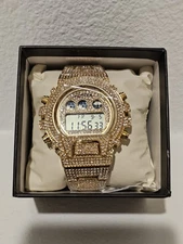 Activa Soluna X Invicta Digital Men's Watch - 51mm, Gold (ACW4019-001)