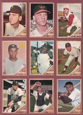 1962 Topps Baseball (447-522) * You Pick * Conditions Listed