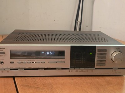 Hitachi HTA-4000 Stereo Receiver Tuner Works Lights Up No Sound Parts Repair
