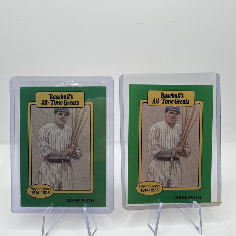 1987 Babe Ruth - Yankees Hygrade All-Time Greats. Green Border