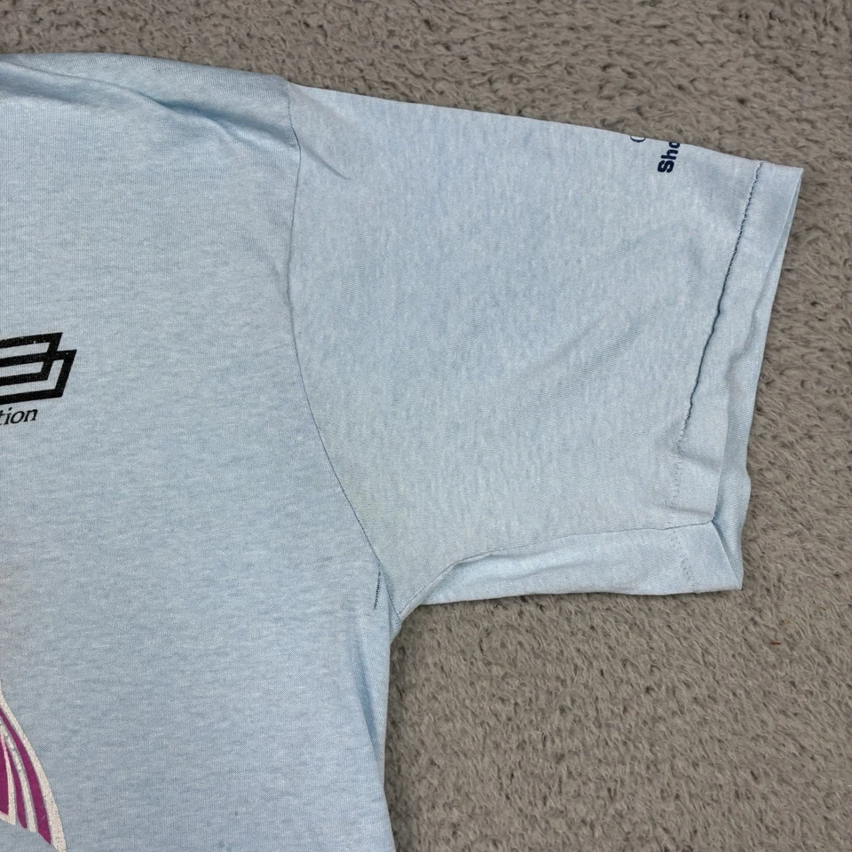 复古 80 年代阿迪达斯 Asbury Park 10K 经典 T 恤 XL 彩虹三叶草跑步 — 第 4/4 张图片