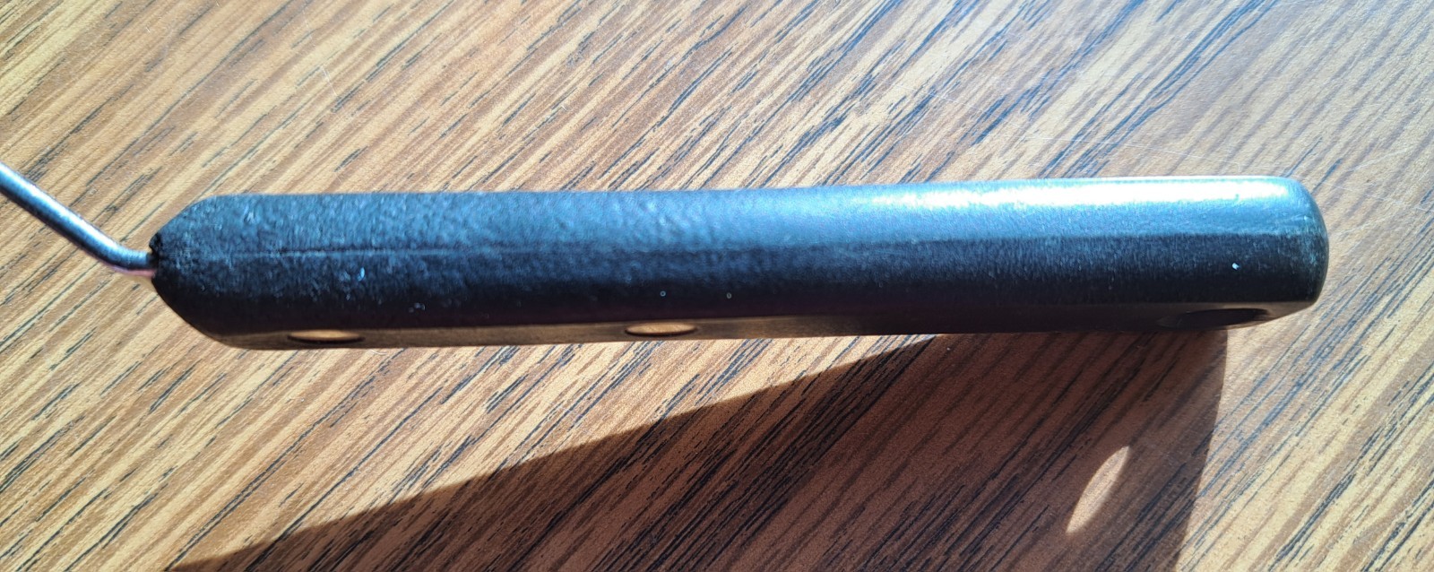 Vintage Ekco Forge Short Spatula 9" Stainless Slotted Flipper Turner Black USA