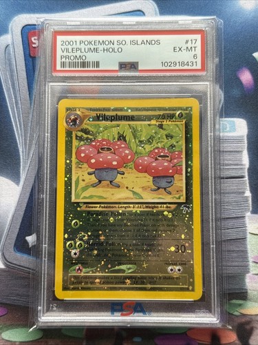 2001 Pokemon So. Islands #17 Vileplume Holo Promo PSA 6 EX-MT - Picture 2 of 7