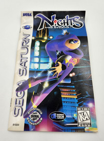 Nights Into Dreams Sega Saturn Video Game & 3D Controller Box Manual Tested CIB